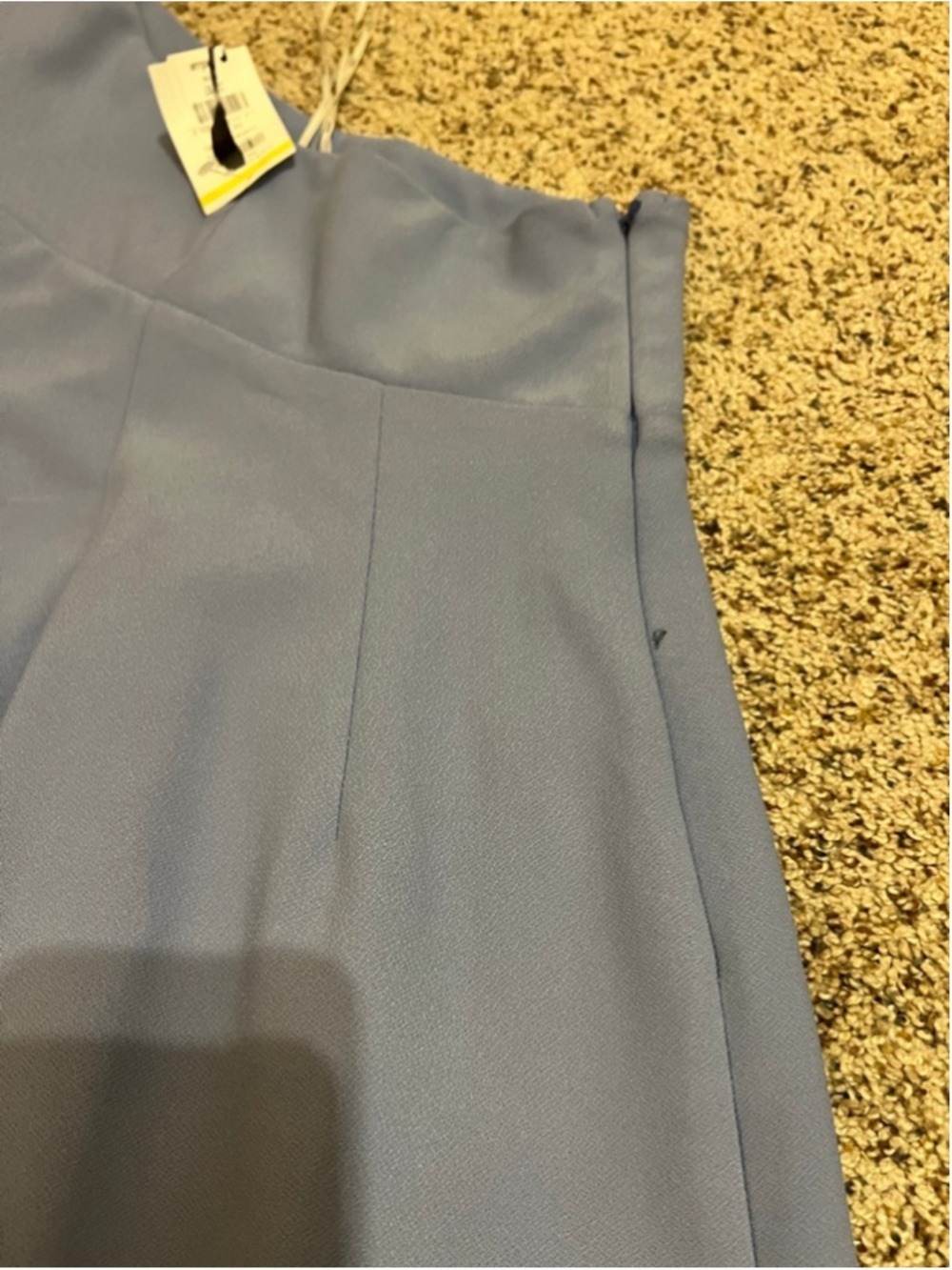 NWT Elliatt One Shoulder Asymmetric Crepe Cocktail Dress Periwinkle M - Picture 7 of 7